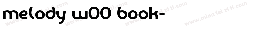 melody w00 book字体转换